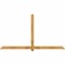 Ekena Millwork Eugene Rough Sawn Timber Gable Bracket, Western Red Cedar, 96"W x 52"H x 4"D x 4"F, 13/12 Pitch GBW096X52X0404EUG00RWR - alternate 1